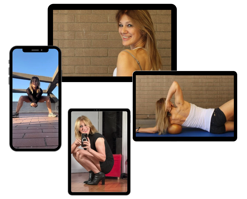 B∙Flexy accessible sur téléphone, tablette et ordinateur avec démonstrations fitness
